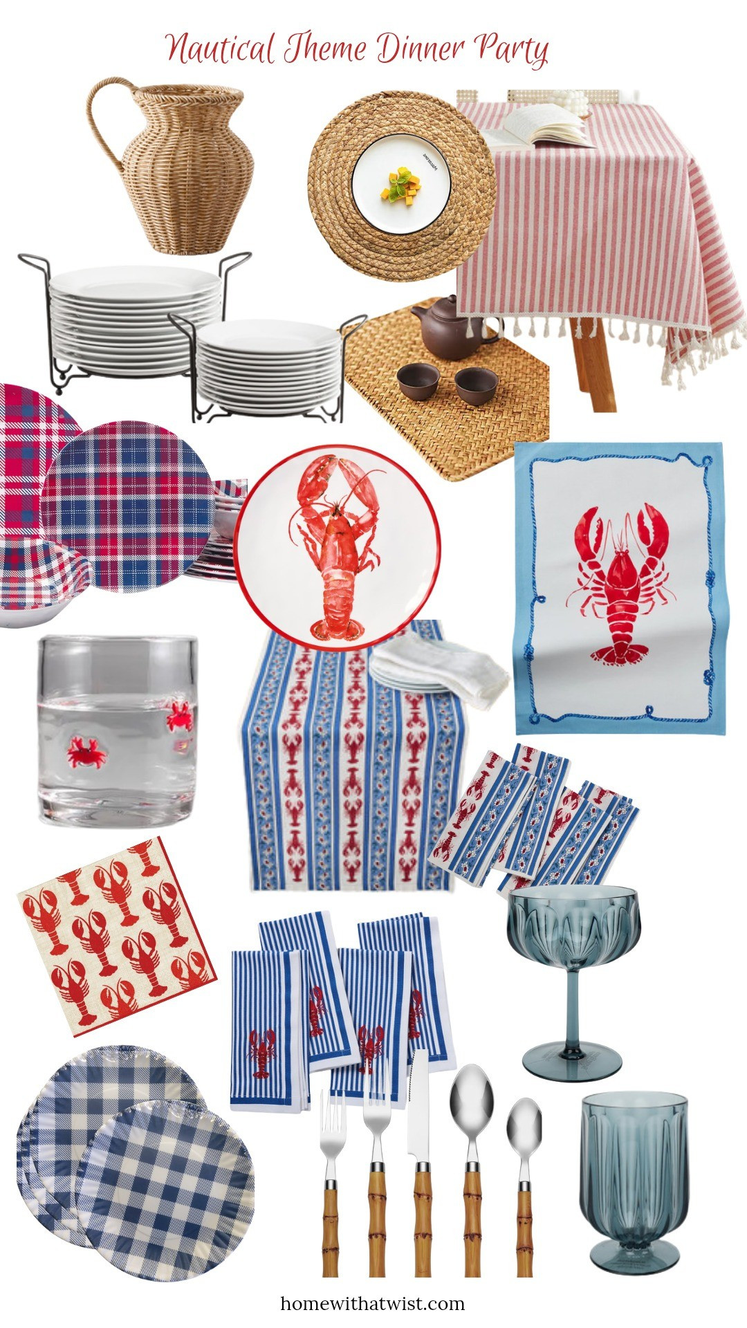 Hosting a nautical theme dinner is such a fun summer party idea. With just a few staples you can use these for patriotic holidays, too!

#LTKSummerEdit #LTKSeasonal #LTKParties