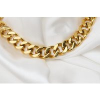 Gold Cuban Chain Necklace | Filled Cuba Link Bracelet 12mm #n1 | Etsy (US)