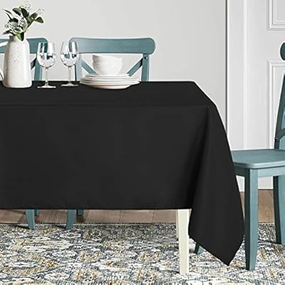 sancua Rectangle Tablecloth - 60 x 84 Inch - Stain and Wrinkle Resistant Washable Polyester Table... | Amazon (US)