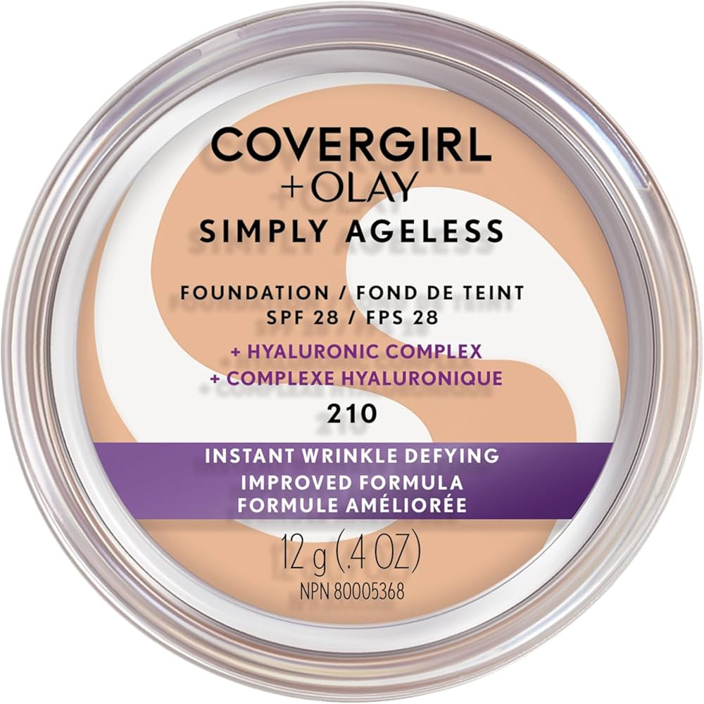 Covergirl - Simply Ageless Instant Wrinkle Defying Foundation With Hyaluronic Complex, Vitamin C,... | Amazon (CA)