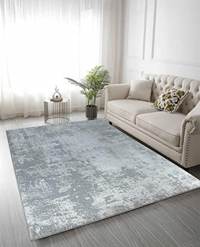 Glory Rugs Modern Abstract Area Rug 5x7 Gray Faded Soft for Living Room Bedroom Home and Office | Amazon (US)