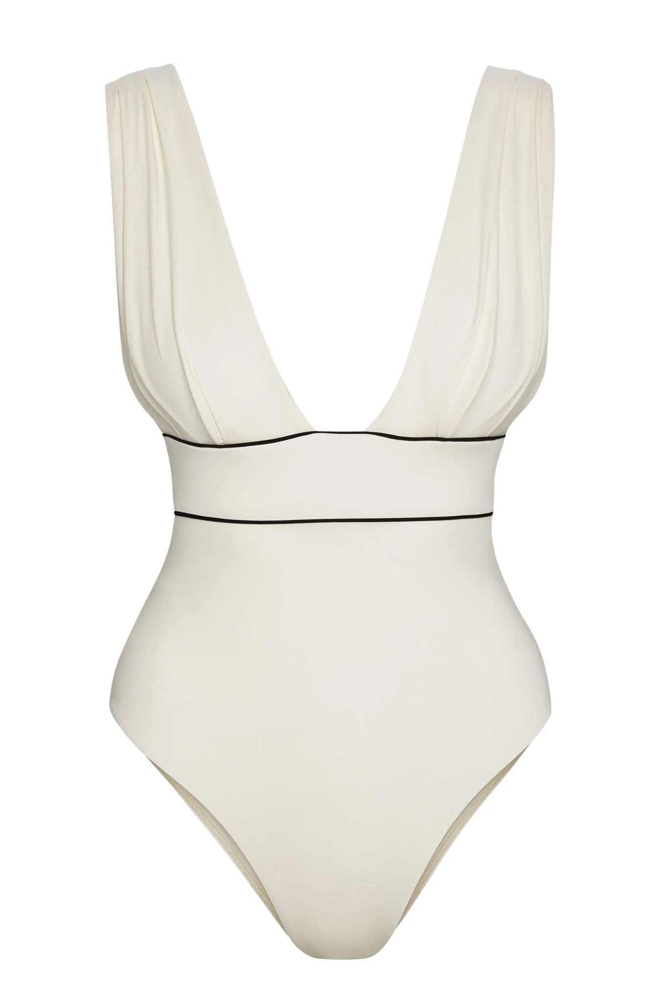 Aruba One Piece - Ivory/Black | Monday Swimwear