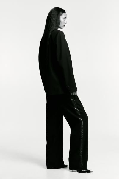 Shawl-collared blazer - Black - Ladies | H&M GB | H&M (UK, MY, IN, SG, PH, TW, HK)