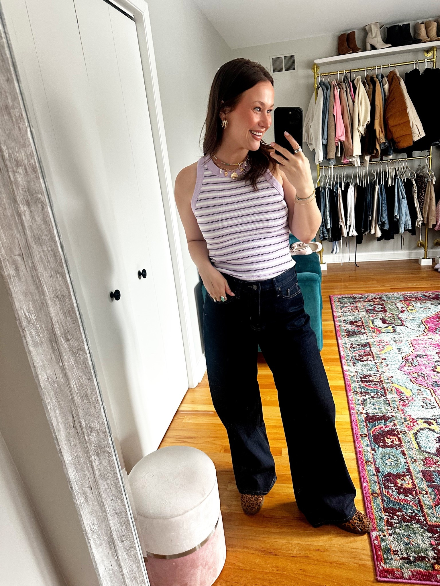 The best wide leg jeans! So comfy and this wash is everything, and they are on sale for $15! #momoutfit #widelegjeans 

#LTKootd #LTKSaleAlert #LTKmomlife