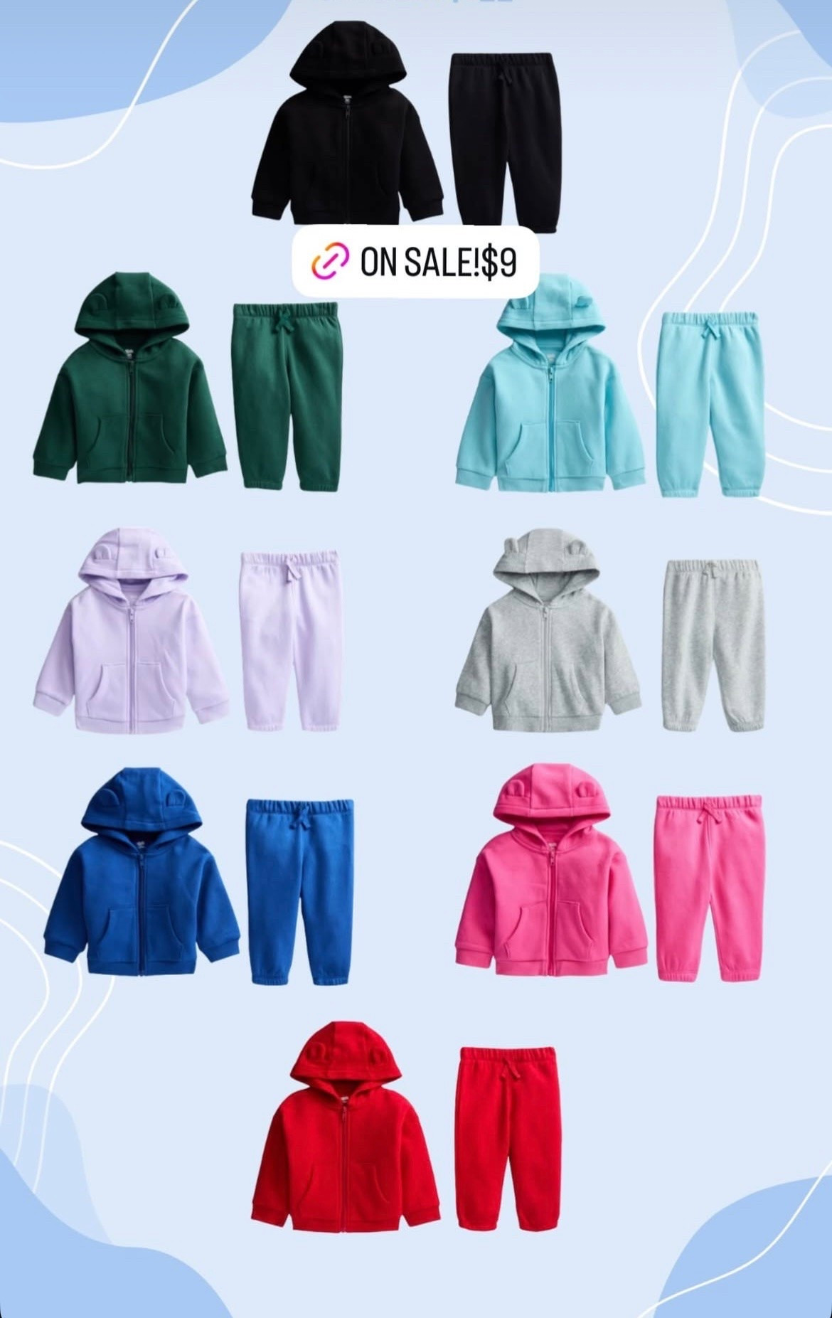 🚨On Sale Now @Walmart ‼️

Wonder Nation baby boys & girls 2pc sets, perfect for the colder weather 👶🏻🥶

Linking them here 🔗✨