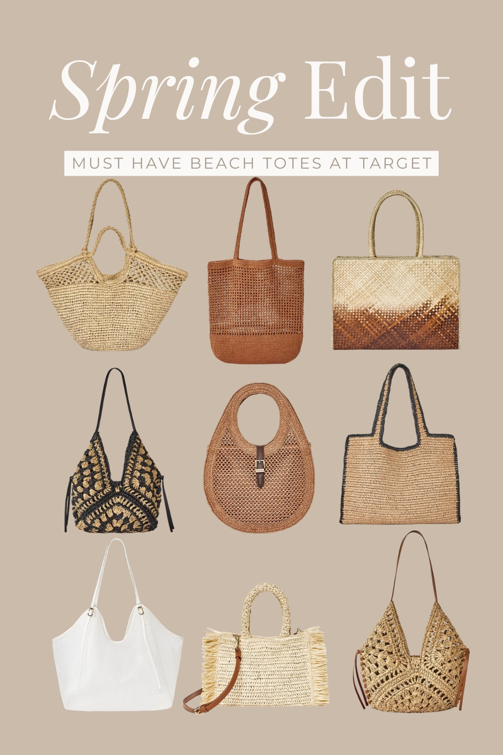 Our favorite Target beach totes and vacation bags for Summer! 

#beachtotes #strawbag #summnertote

#LTKSeasonal #LTKTravel