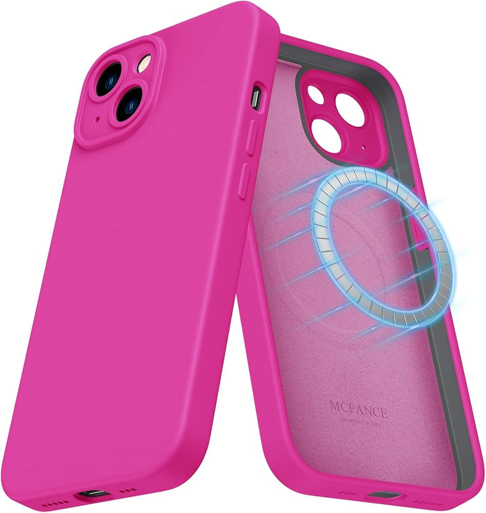 MCFANCE Silicone Magnetic Case for iPhone 13 Magsafe Case Silicone Phone Case with Microfiber Lin... | Amazon (US)
