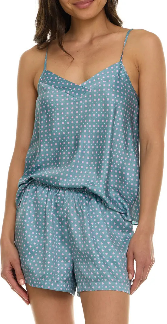 Flora Nikrooz Pippa Stripe Satin Short Pajamas | Nordstrom | Nordstrom