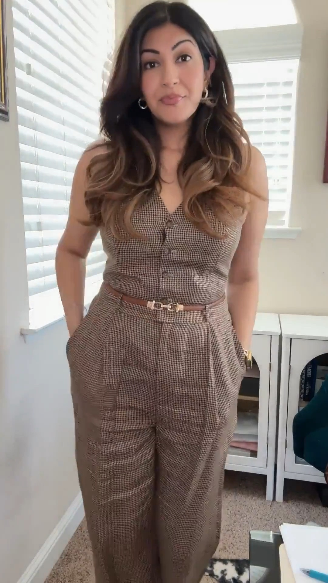 Ralph Lauren vest and pant set makes the most chic fall workwear. Paired with brown blazer 
Runs tts #LTKNYFW

#LTKWorkwear #LTKMidsize