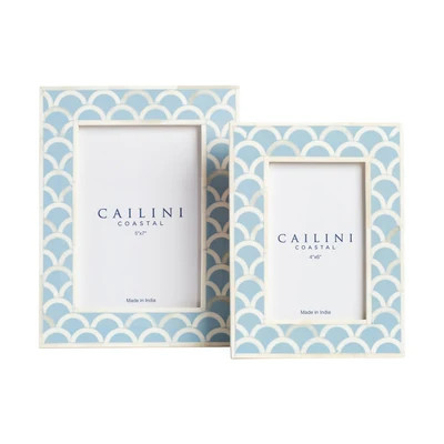 Antibes Scallop Bone Photo Frame | Cailini Coastal