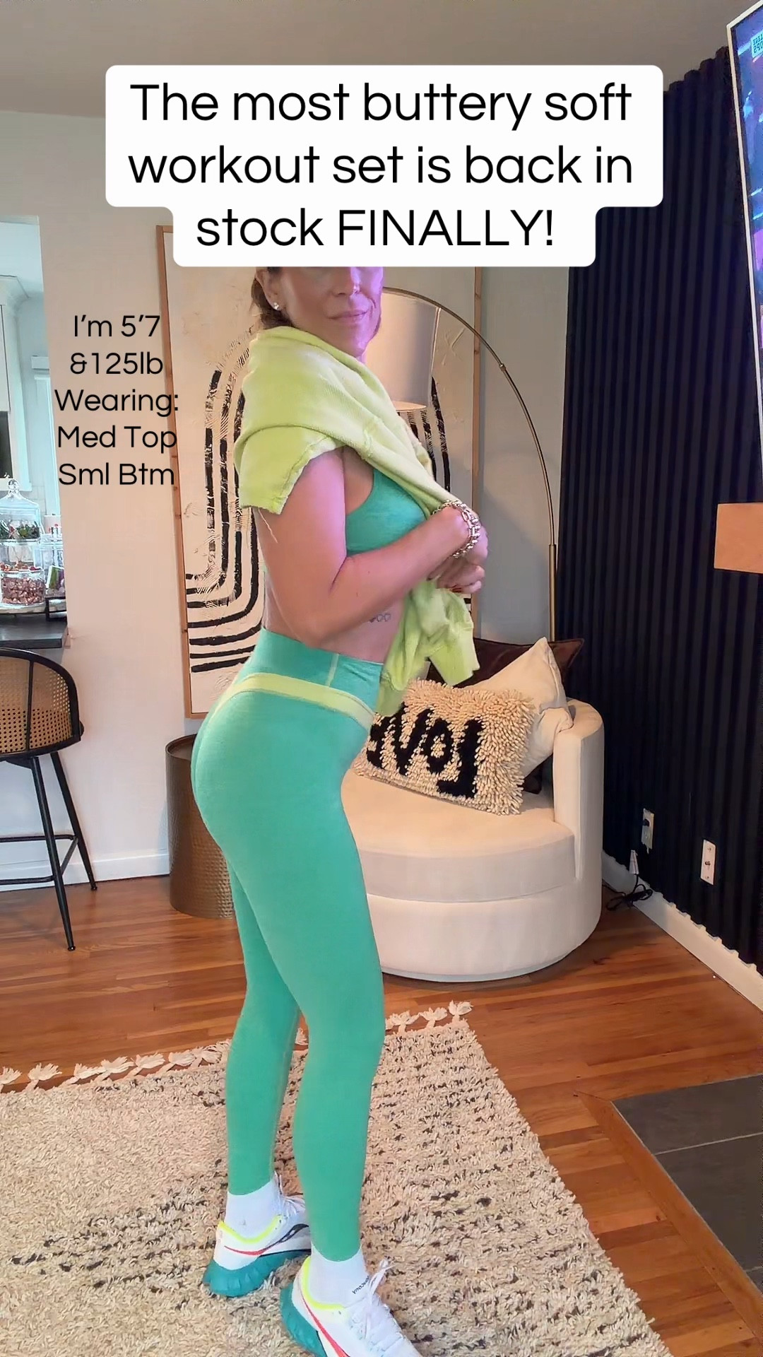 @shopvitality most buttery soft workout set is FINALLY back in stock! #workoutoutfit #vitality #hyrox #saucony #gymootd @saucony @aerie sweetshirt top and hat for @happycaps 

Wearing medium top and usually a 34DD. Bottoms a small. I’m 5’7 and 125 lbs and I’d recommend to wear for workout to size down one these would be my sizes for running errands or casual wearing. 

#LTKootd #LTKselfcare #LTKActive