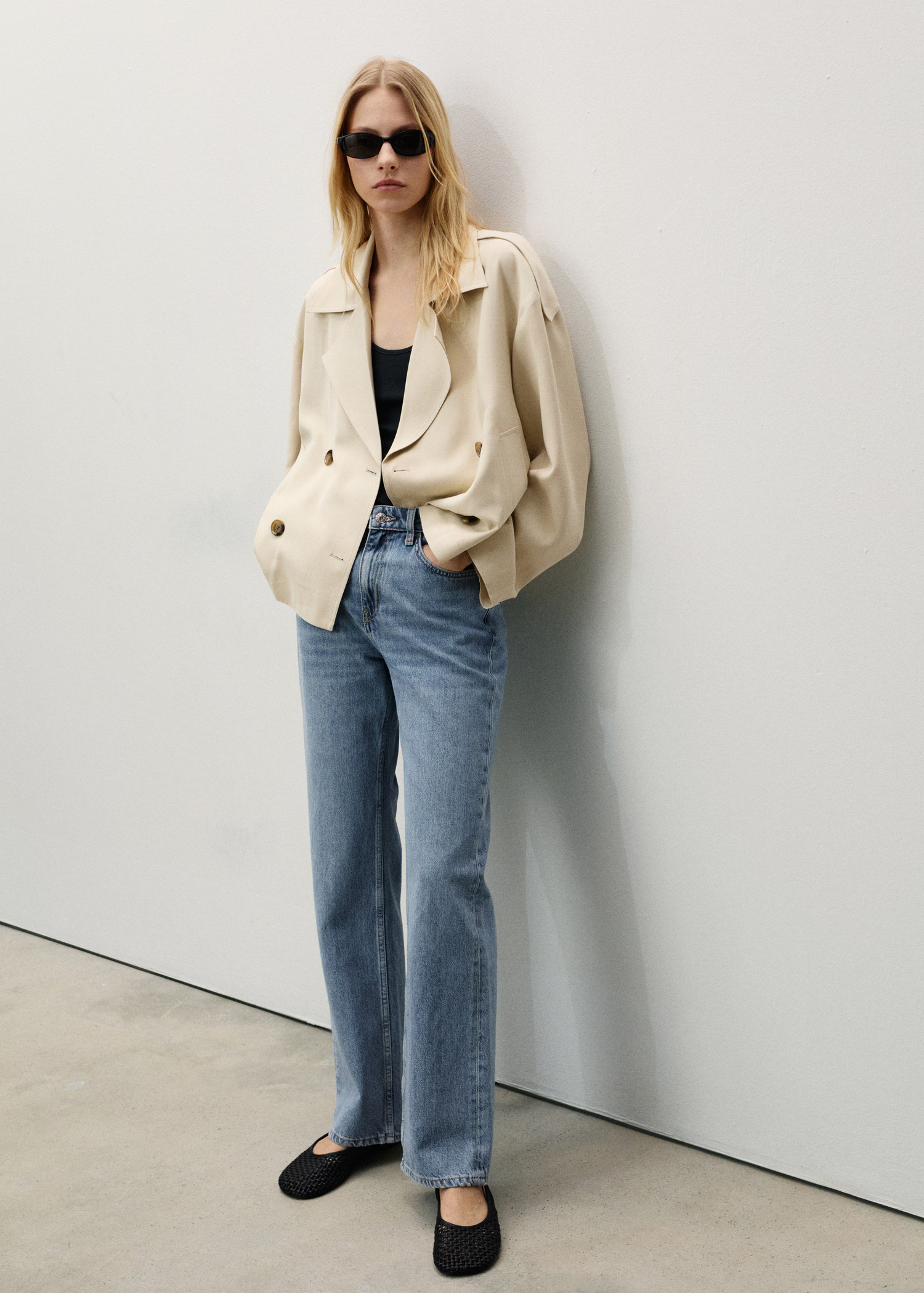 Matilda medium-rise straight-fit jeans - Women | MANGO United Kingdom | MANGO (UK)