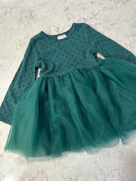Target toddler girls holiday Christmas dress, super soft long sleeved dress with tulle. Runs a little on the big end. So cute! 

#LTKHoliday #LTKkids #LTKstyletip