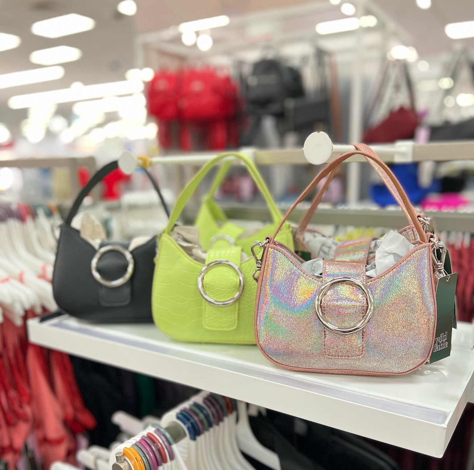 NEW Structured Crossbody purses by Wild Fable! Fun colors like iridescent and lime green. Available in various colors and styles at Target 🎯 

#LTKfit #LTKitbag #LTKstyletip