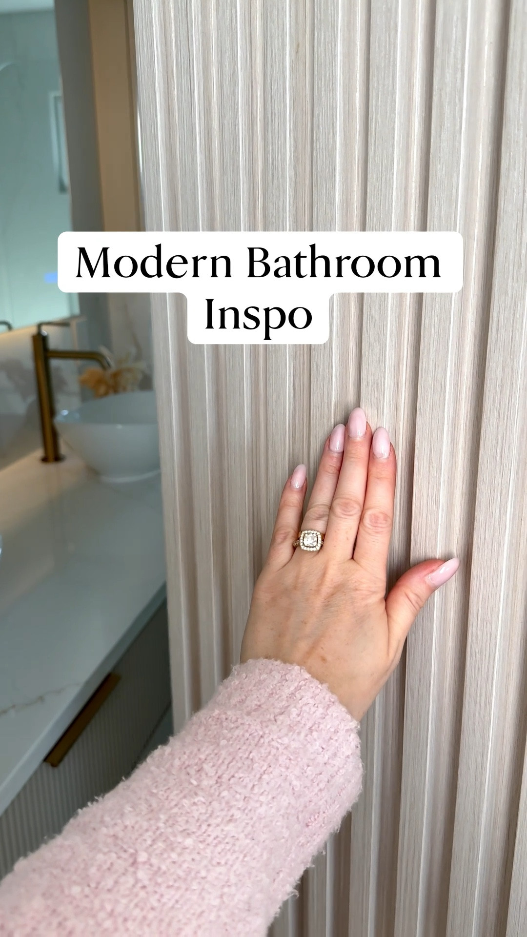 Sharing my fav main bathroom in our home. Love the floating vanity and LED mirror 🙌🏼 paired with glass shower doors and brass faucets and towel ring , creating a beautiful modern and inviting vibe . 🥰 save it for your future bathroom inspo ! 

#LTKstorytime #LTKSaleAlert #LTKHome