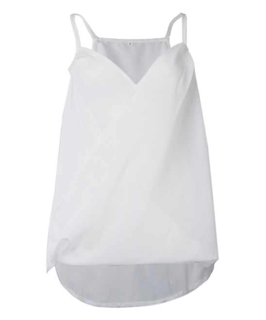 White Chiffon V-Neck Camisole - Women | Zulily