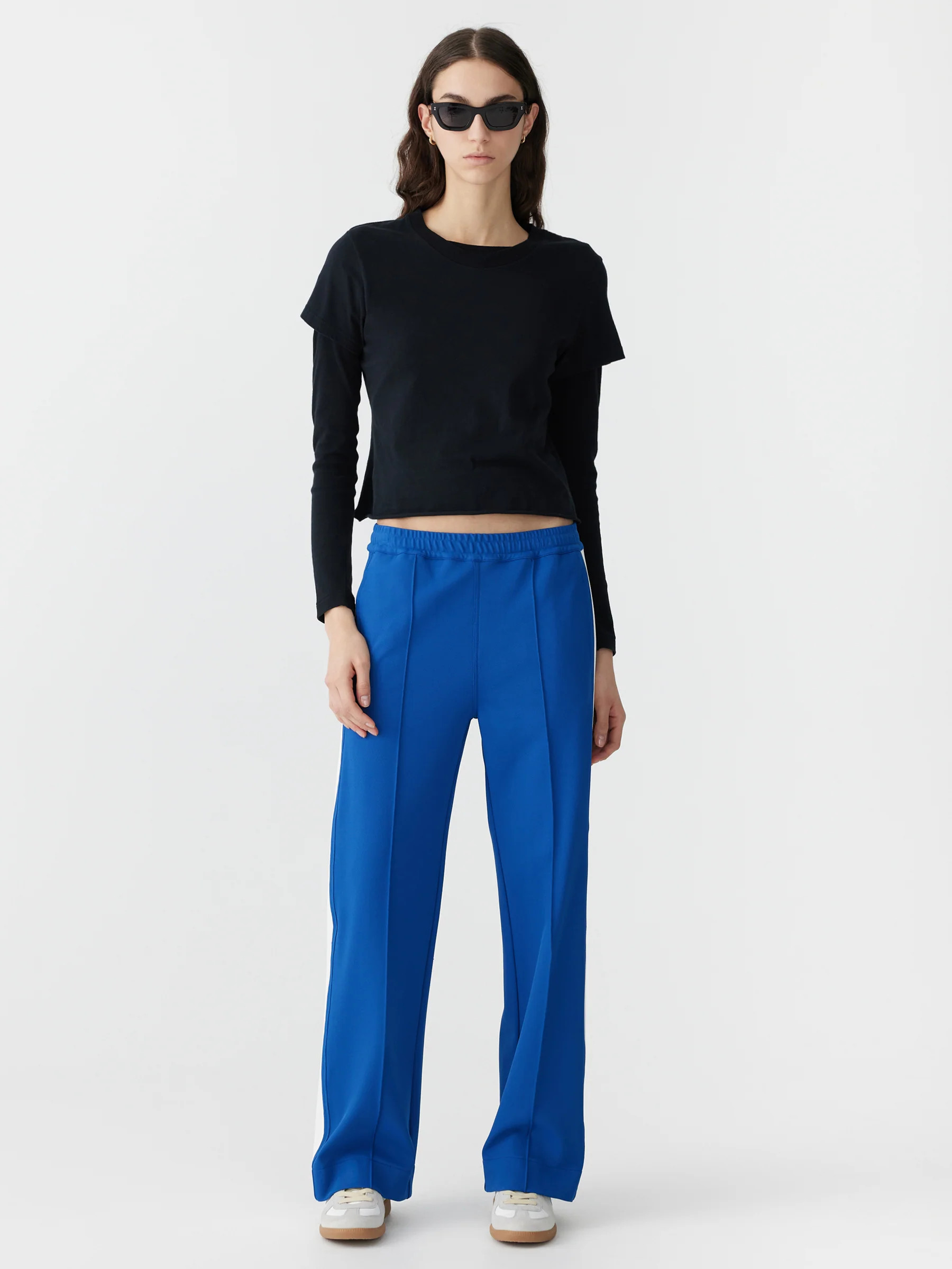 twill stripe detail pant | Bassike