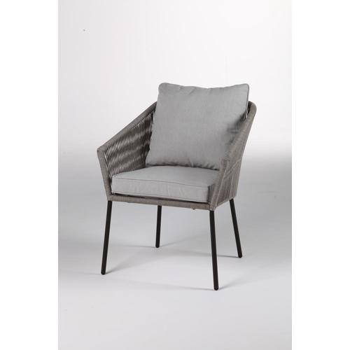 Style Selections Willabrook Set of 2 Stackable Dark Brown Metal Frame Stationary Conversation Ch... | Lowe's