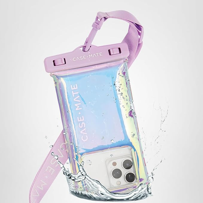 Case-Mate Soap Bubble IP68 Waterproof Phone Pouch - Floating Waterproof Phone Case w/Crossbody La... | Amazon (US)