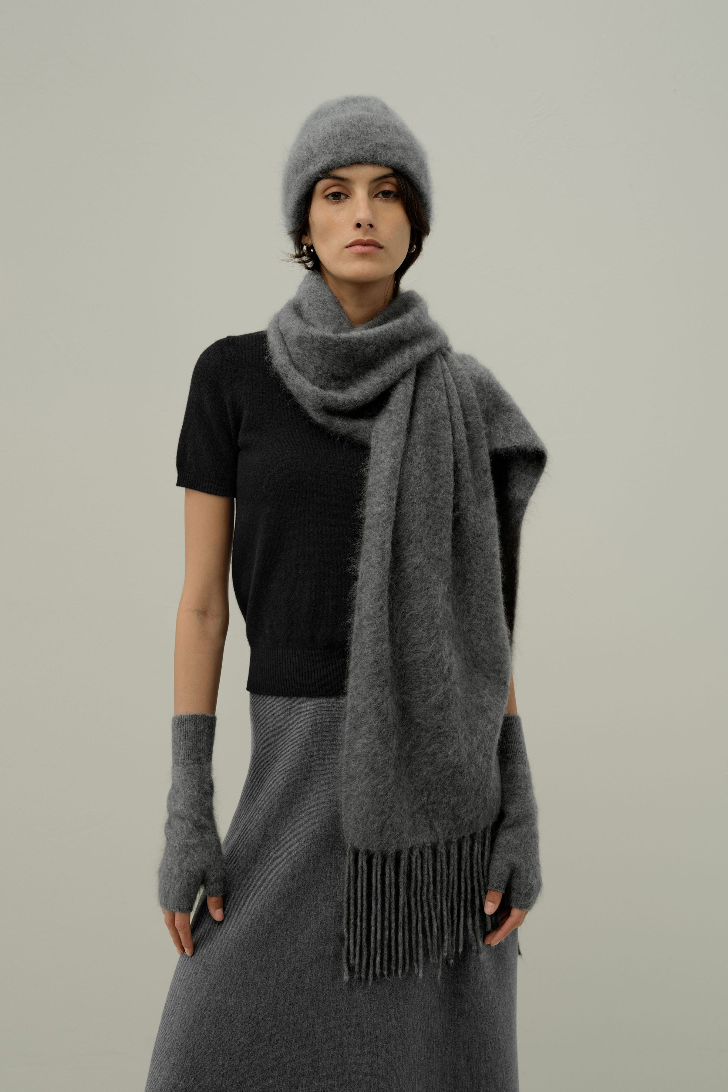 Brushed Cashmere Scarf | LILYSILK