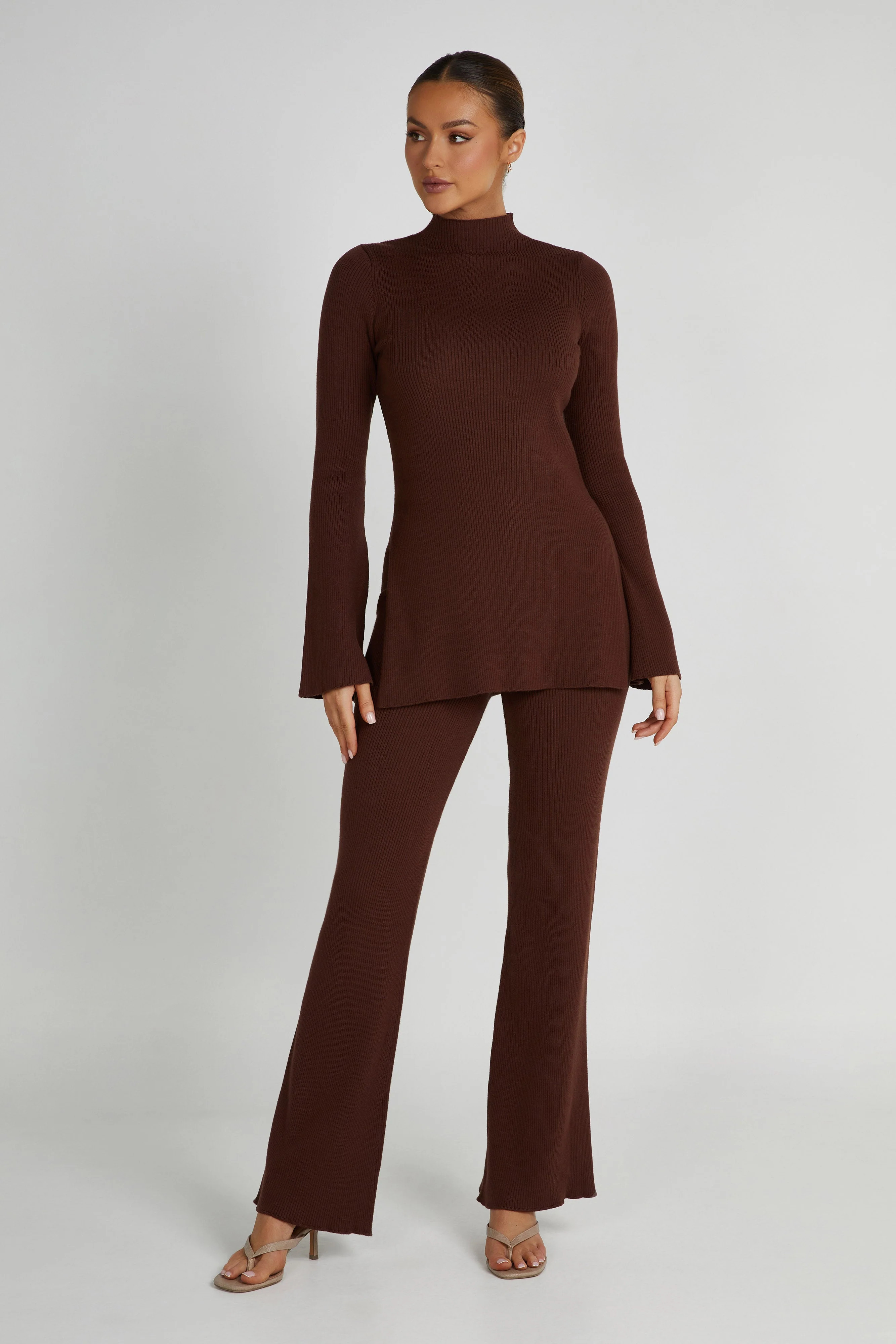 Jovie Oversized Knit Jumper - Hazelnut | MESHKI US