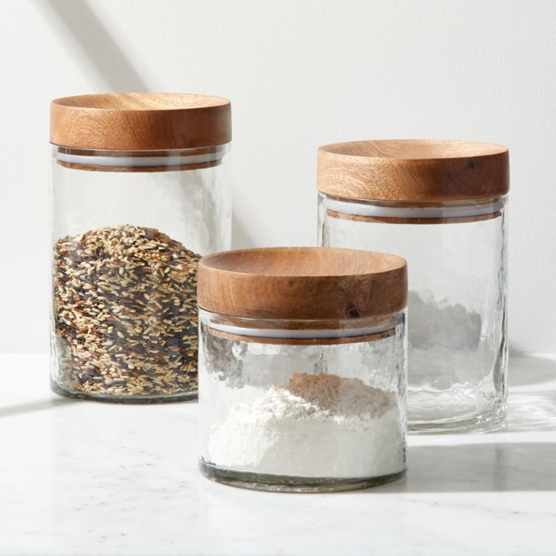 Cooper Glass Canister | Crate and Barrel | Crate & Barrel