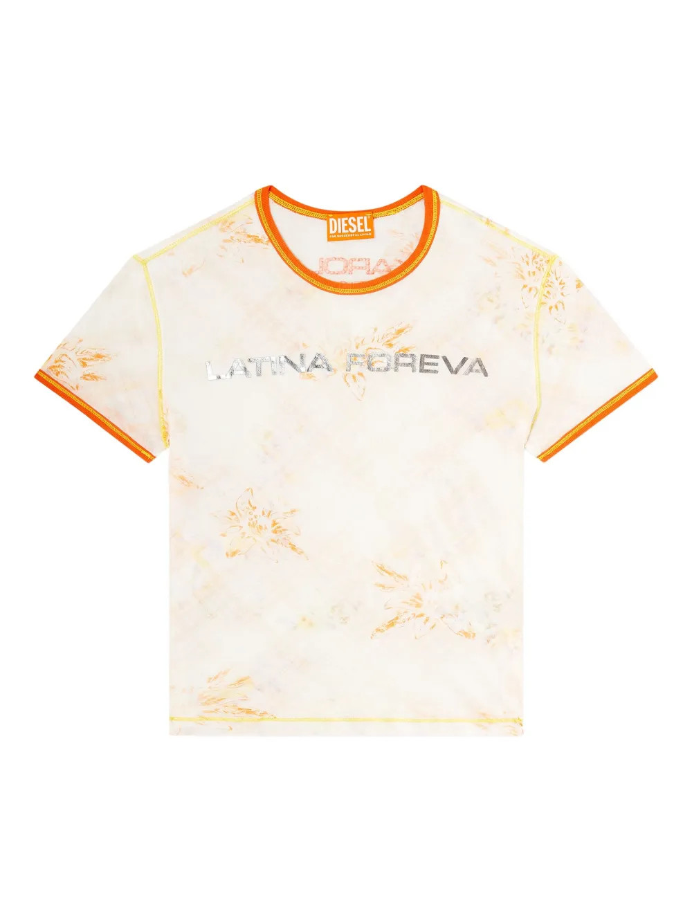 Diesel x Karol G T-Uncutie floral-print T-shirt | Neutrals | FARFETCH | Farfetch Global