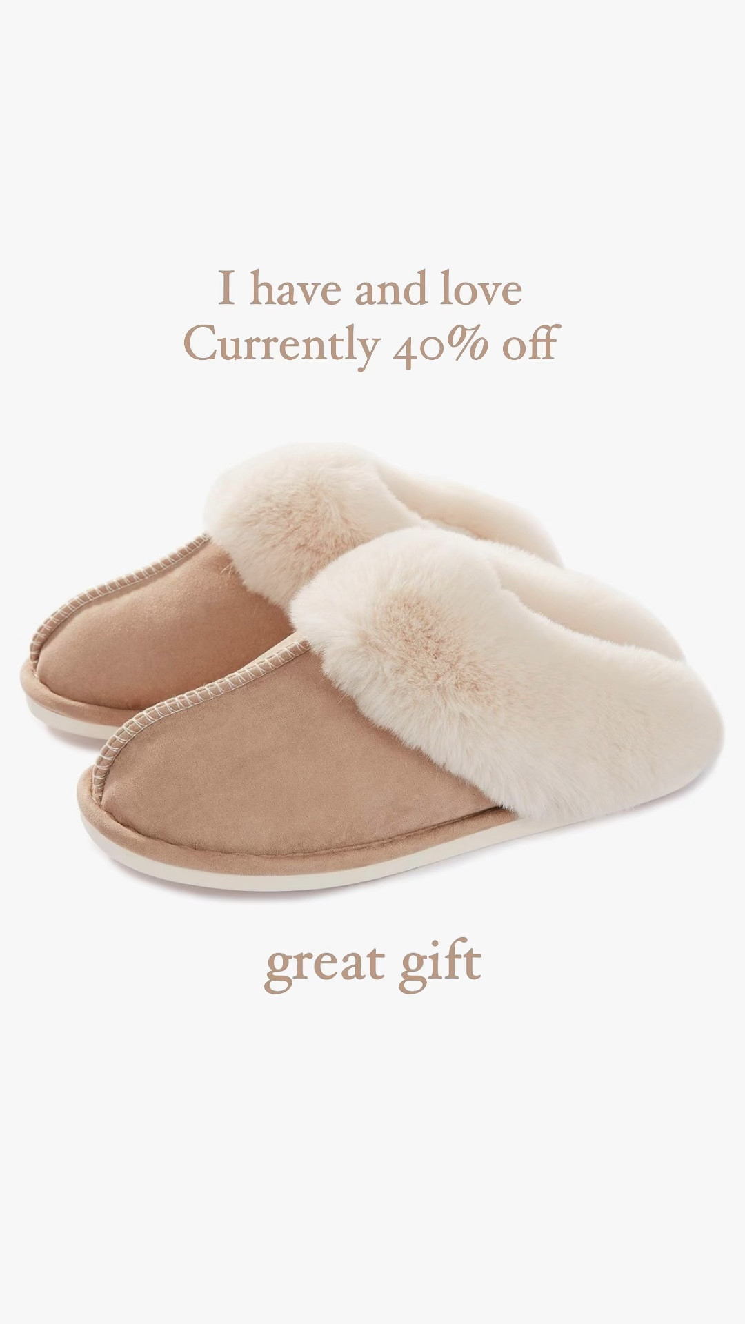 Great gift idea, I have had these slippers for a couple of years, they’re very comfortable. Currently 40% off on a black Friday deal plus a 20% coupon you can apply.

Amazon Black Friday 

#LTKGiftGuide #LTKHoliday #LTKCyberWeek