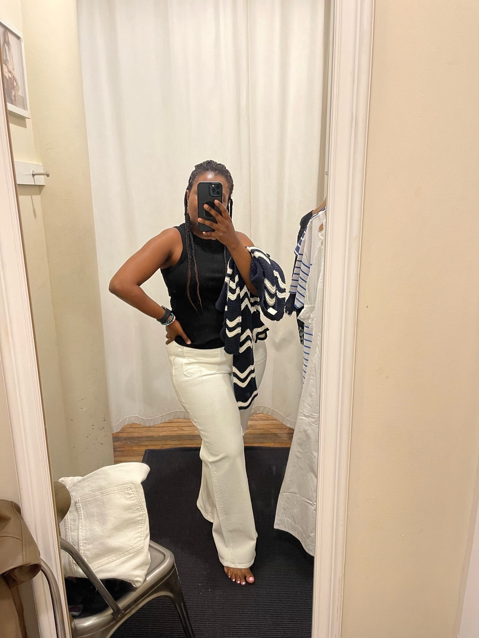 SecretsofYve: this outfit makes me feel incredible.. I paired white jeans with a black tank and a sweater that can be draped over my shoulder. 
#Secretsofyve #ltkgiftguide
Always humbled & thankful to have you here.. New posts daily at 3pm & 4:15pm EST. 
CEO: PATESI Global & PATESIfoundation.org
@secretsofyve : where beautiful meets practical, comfy meets style, affordable meets glam with a splash of splurge every now and then. I do LOVE a good sale and combining codes! #ltksalealert #ltku #ltkplussize #ltkmidsize #ltkover40 #ltkpetite #ltktall #ltktravel #ltkbump #ltkootd #ltkstorytime #ltkmorningroutine
#ltkdayinmylife #ltkmomlife #ltkgrwm
secretsofyve

#LTKSeasonal #LTKWorkwear #LTKWedding