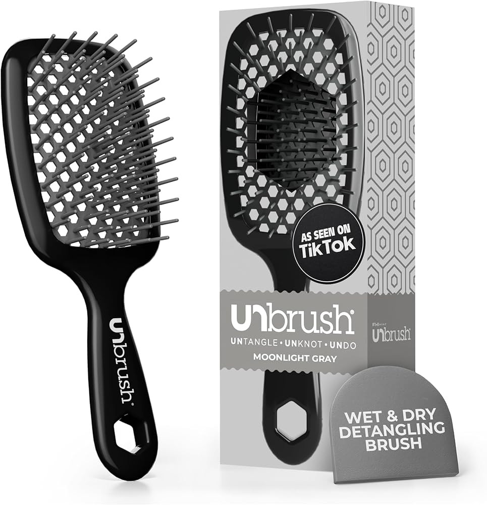FHI Heat UNbrush Detangling Brush for Pain-Free Brushing on All Wet or Dry Hair Types — Durable... | Amazon (US)