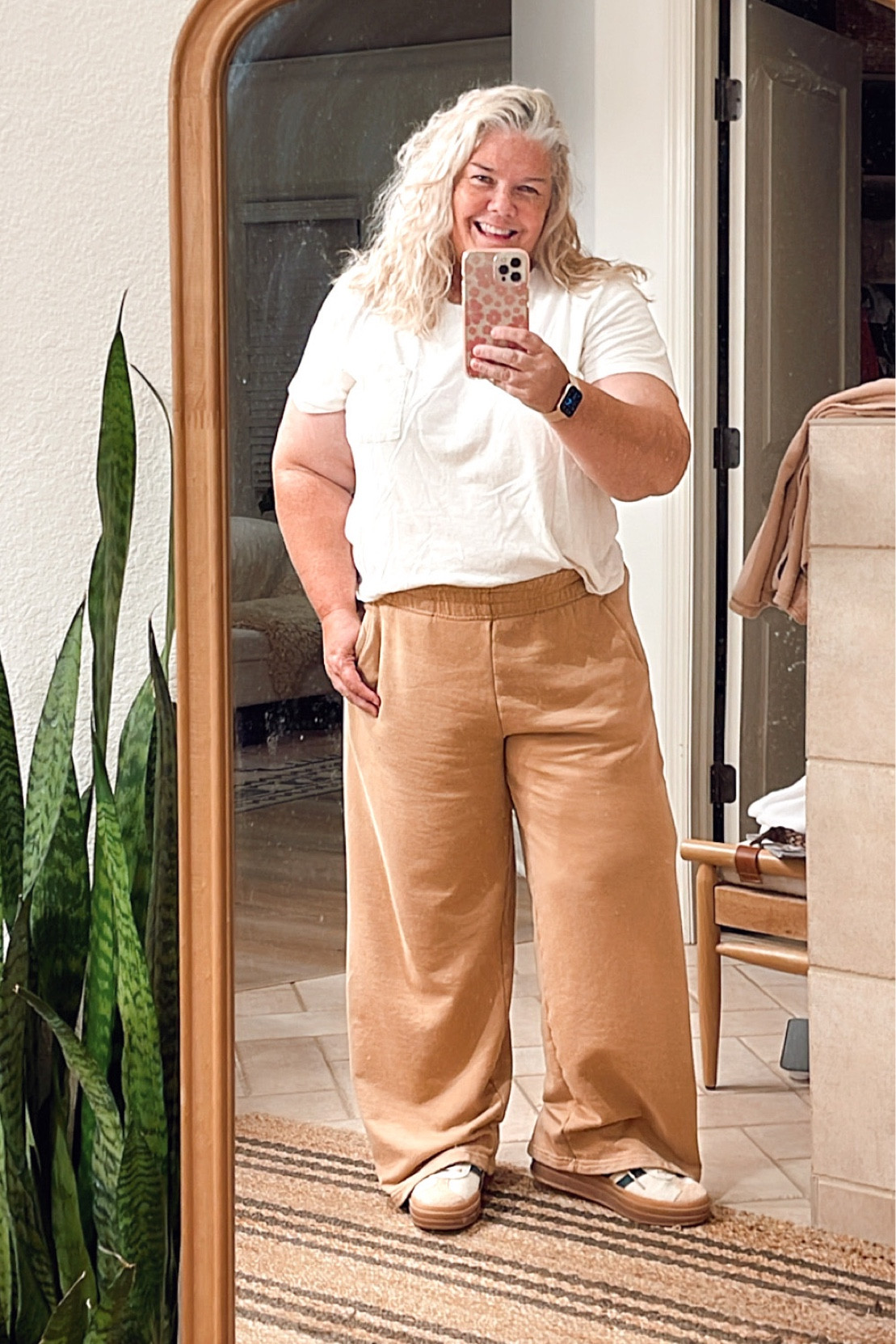 Just over here trying on Fall Styles for you!! And me too!!! I’m loving this retro look with the platform adidas (run big) and the wide leg sweatpants!!!! Pants are XL short and run big too! #fallstyle #fallstyleinspo #adiddas#platformsneakers #cozystyle

#LTKstyletip #LTKover40 #LTKmidsize