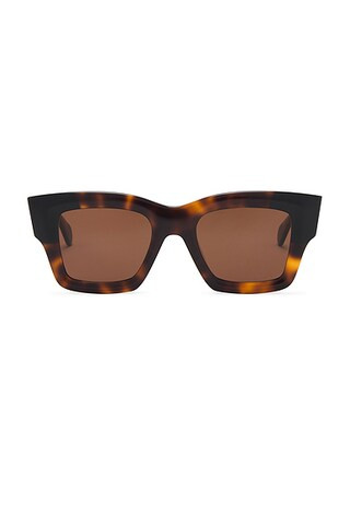 JACQUEMUS Les Lunettes Baci in Multi Brown | FWRD | FWRD 