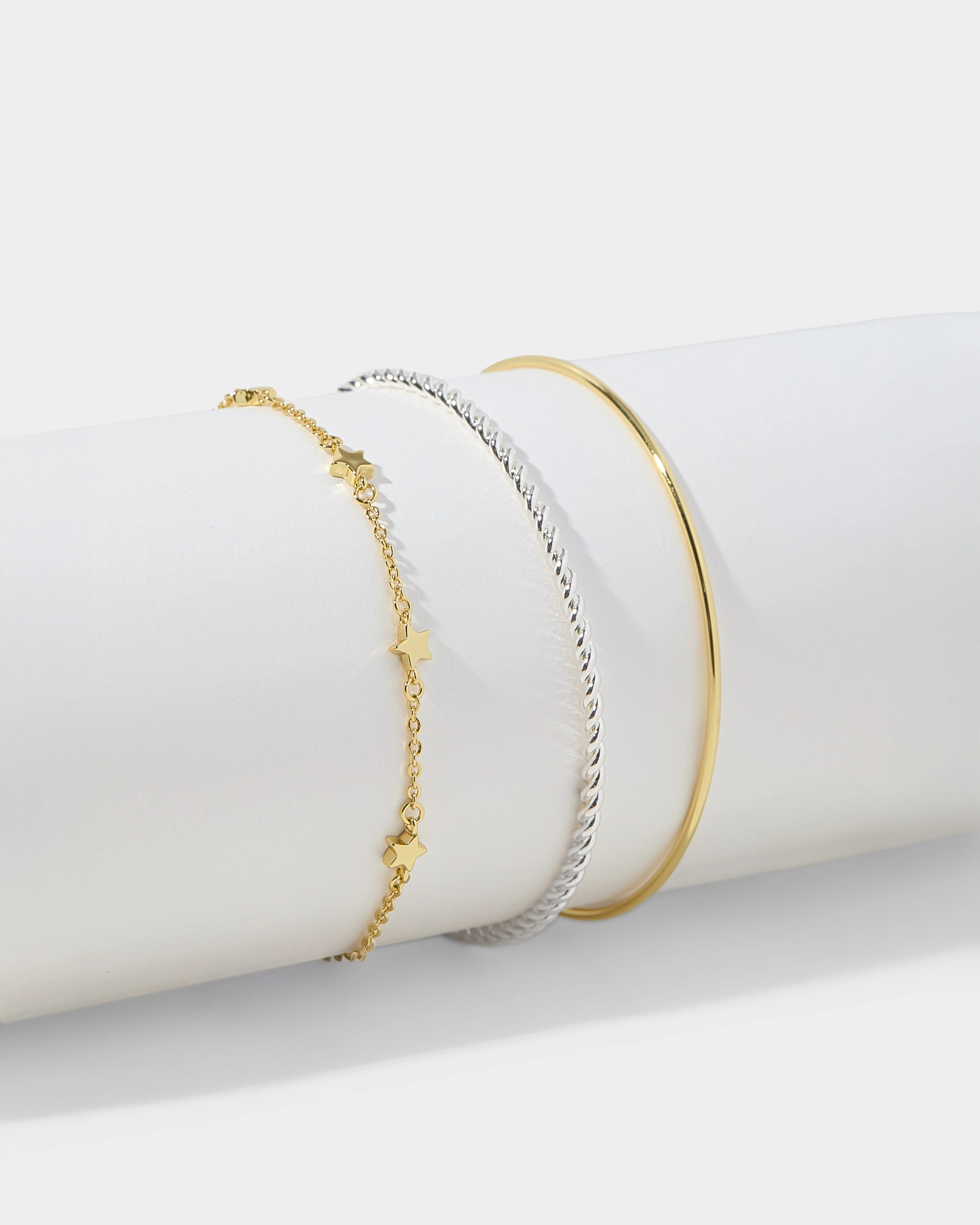 Mixed Metal Bracelet Stack | Allie + Bess