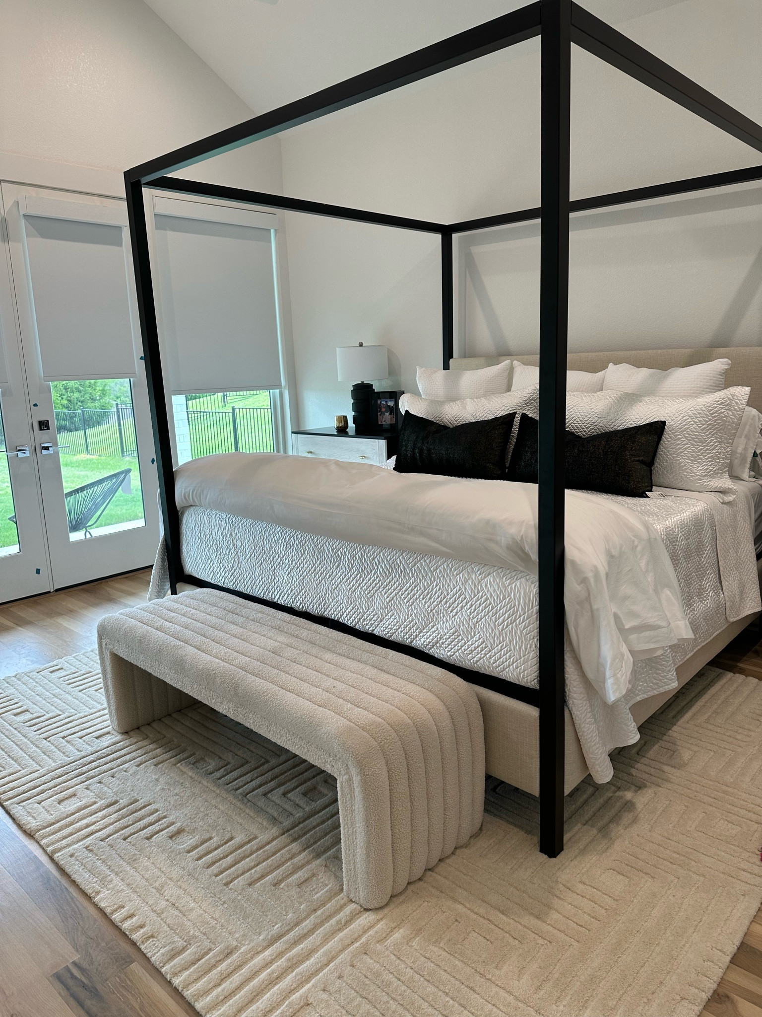 Master bedroom, canopy bed, bedding 

#LTKfindsunder100 #LTKhome #LTKfindsunder50