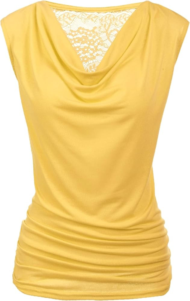 Zeagoo Tank Top for Women Trendy Going Out Tops Sleeveless Shirts Ruched Business Casual Basic Tu... | Amazon (US)