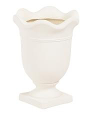 18x13.5 Fiber Clay Lightweight Scalloped Urn Planter | Home | TJ Maxx | TJ Maxx