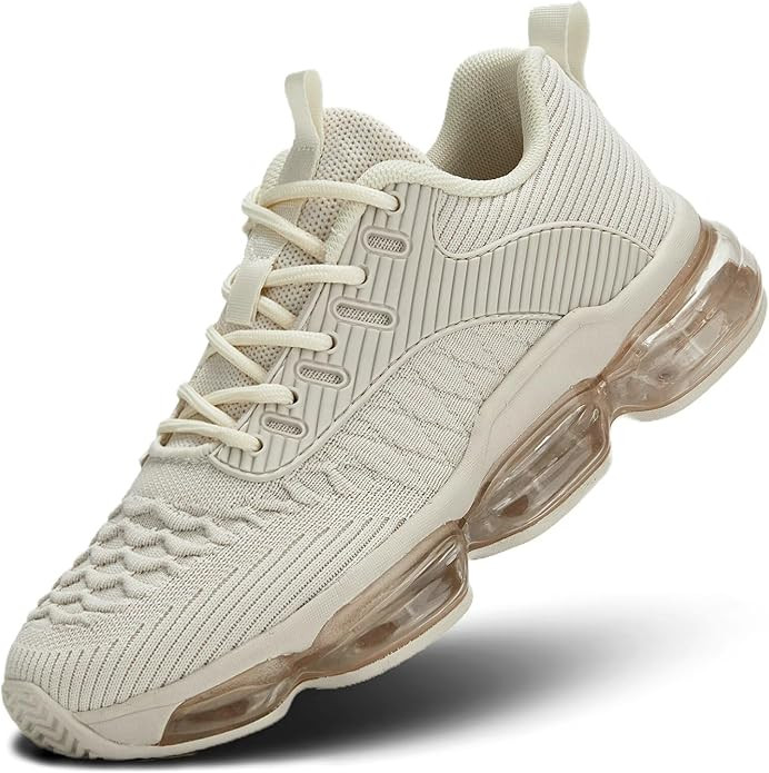 Luogoks Womens Walking Running Shoes Air Cushion Basketball Sneakers Fashion Tennis Breathable Sp... | Amazon (US)