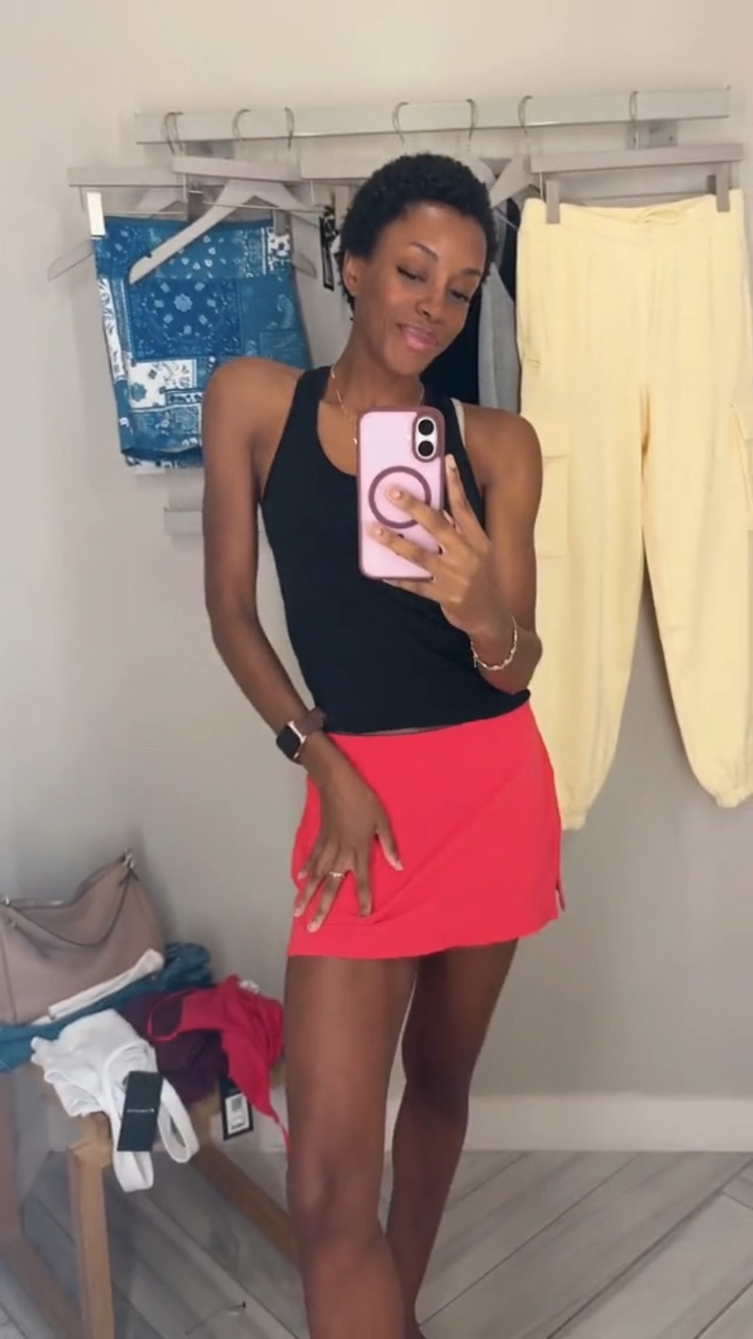 I love that Fabletics wear is something you can transition from yoga to a quick meetup with some friends. This mini skirt is too cute with the built in shorts. Loving this basic lack racerback tank paired with it. 

Fabletics 
Racerback tank
Fitness 
Running 
Runner
Gym 
Workouts

#LTKStyleTip #LTKSeasonal #LTKActive