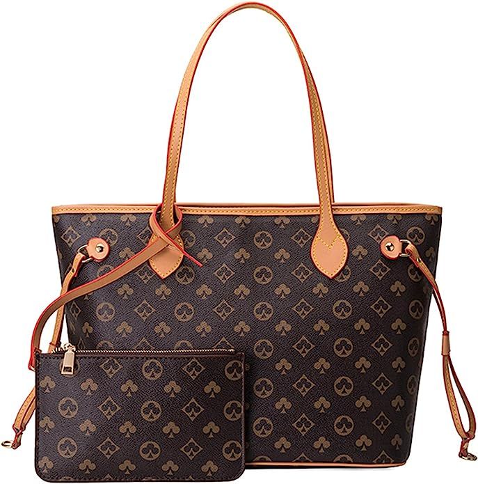 Womens Fashion Handbags Top Handle Satchel Purse Large Tote Bag Shoulder Bag Wallet Set | Amazon (US)