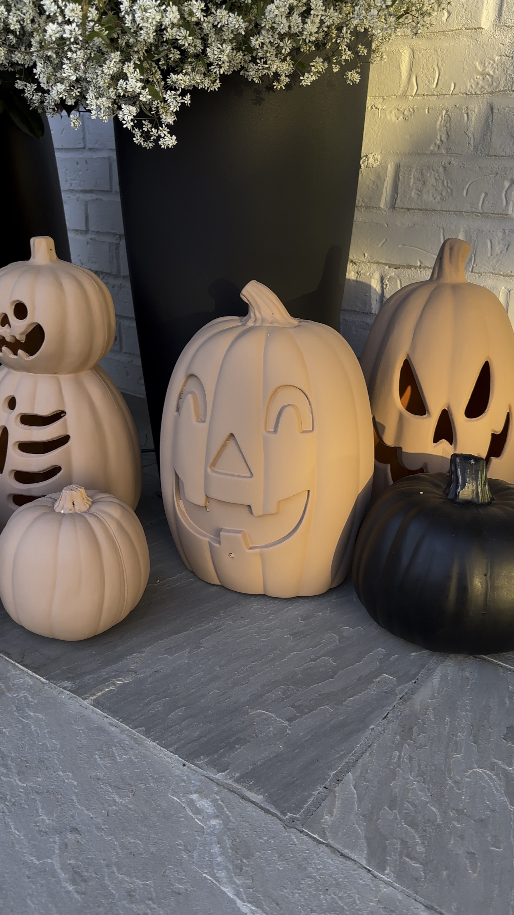 They’re back. Uniform monochromatic porch pumpkin decor. I just painted them to have a terracotta color and fit the aesthetic better  



#LTKHalloween #LTKSeasonal