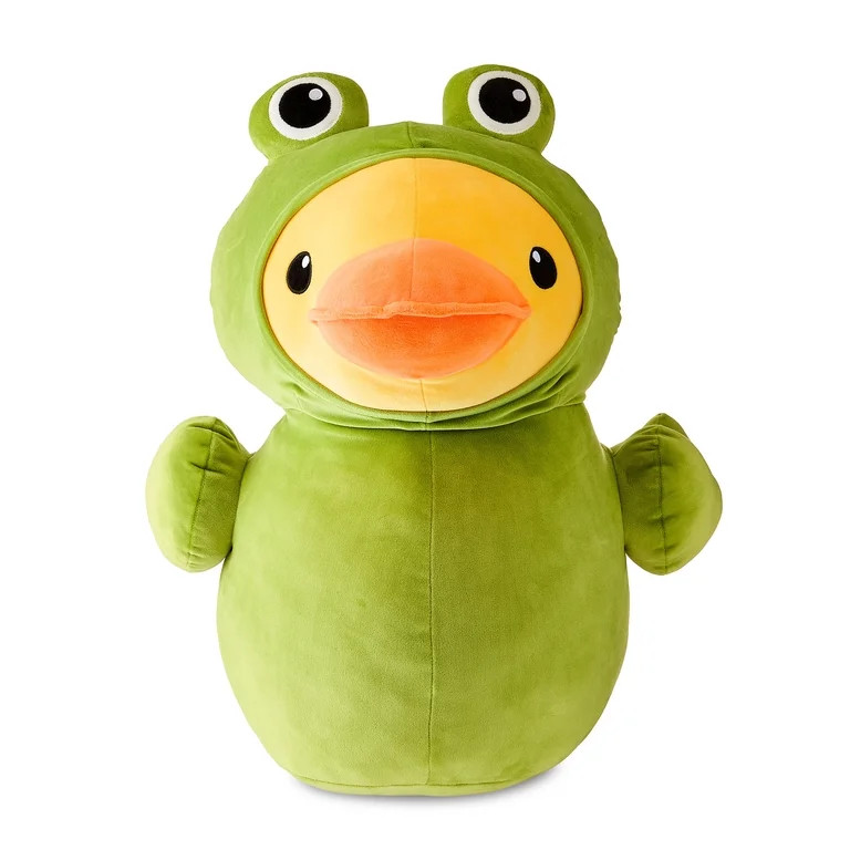 Large Frog Duck Plush, Green and Yellow, 22", Easter by Way To Celebrate | Walmart (US)