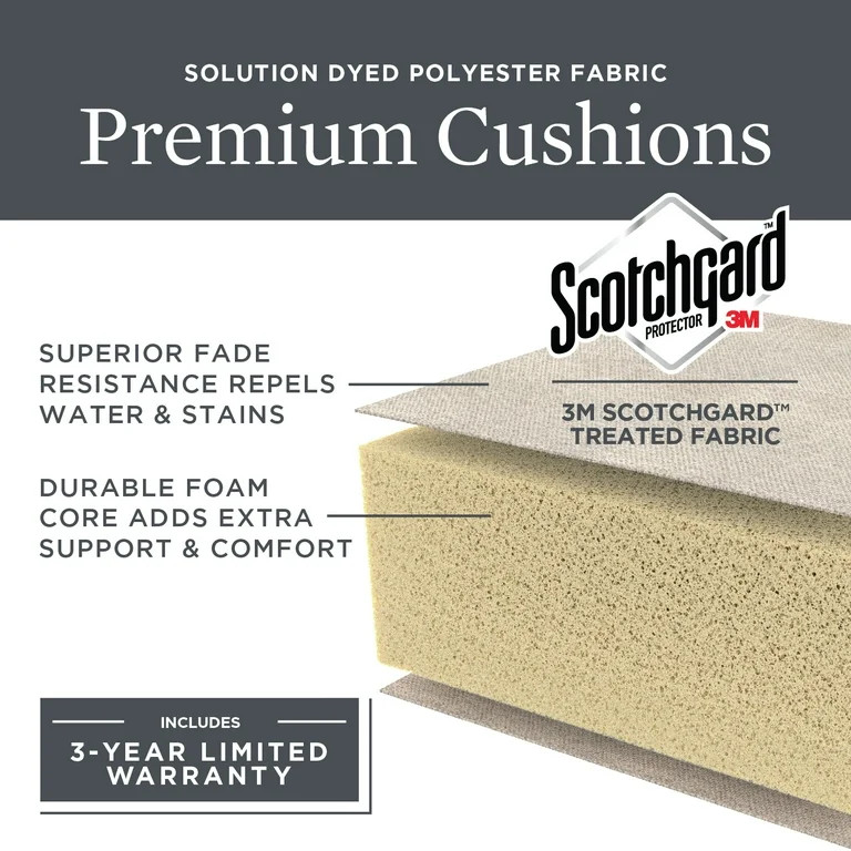 Better Homes & Gardens River Oaks Outdoor 5-Piece Wicker Conversation Set with Patio Cover, Dark ... | Walmart (US)