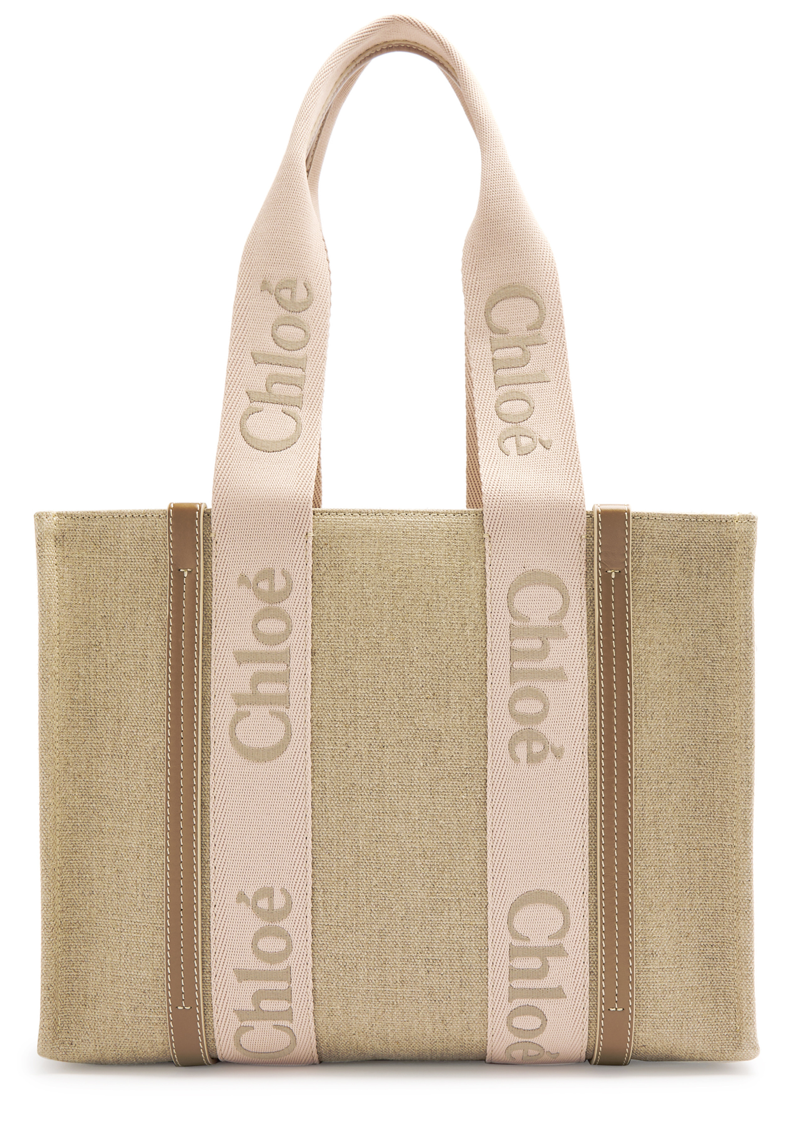 Woody medium linen canvas tote | Harvey Nichols
