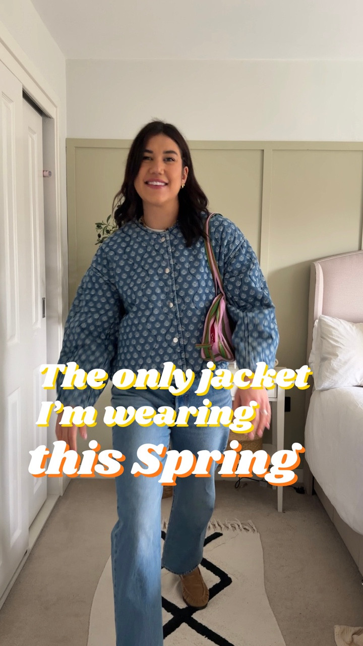 Denim jacket but make it fun! I love this denim jacket so much - as you can see it goes with everything, it’s the perfect layer for spring. Nothing new here, just wearing things I already own. Which outfit is most you? 👇
.
.
Links are in my bio - LTK 
.
.
Spring outfit, spring capsule wardrobe, denim jacket outfit, Levi’s ribcage, cropped jacket styling, everyday outfits, millennial style, spring outfit ideas