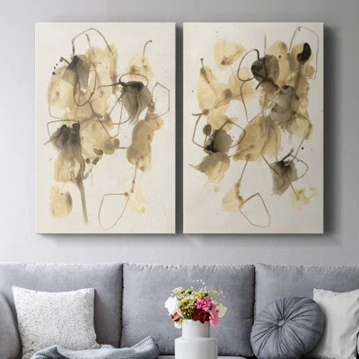 Earthtone Matrix I-Premium Gallery Wrapped Canvas -Ready to Hang | Wayfair North America