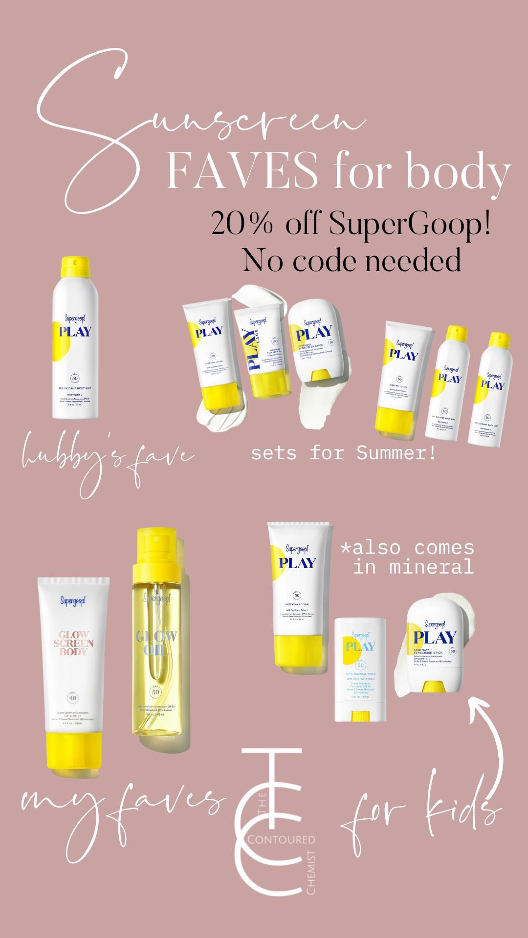 SuperGoop sale favorites for body