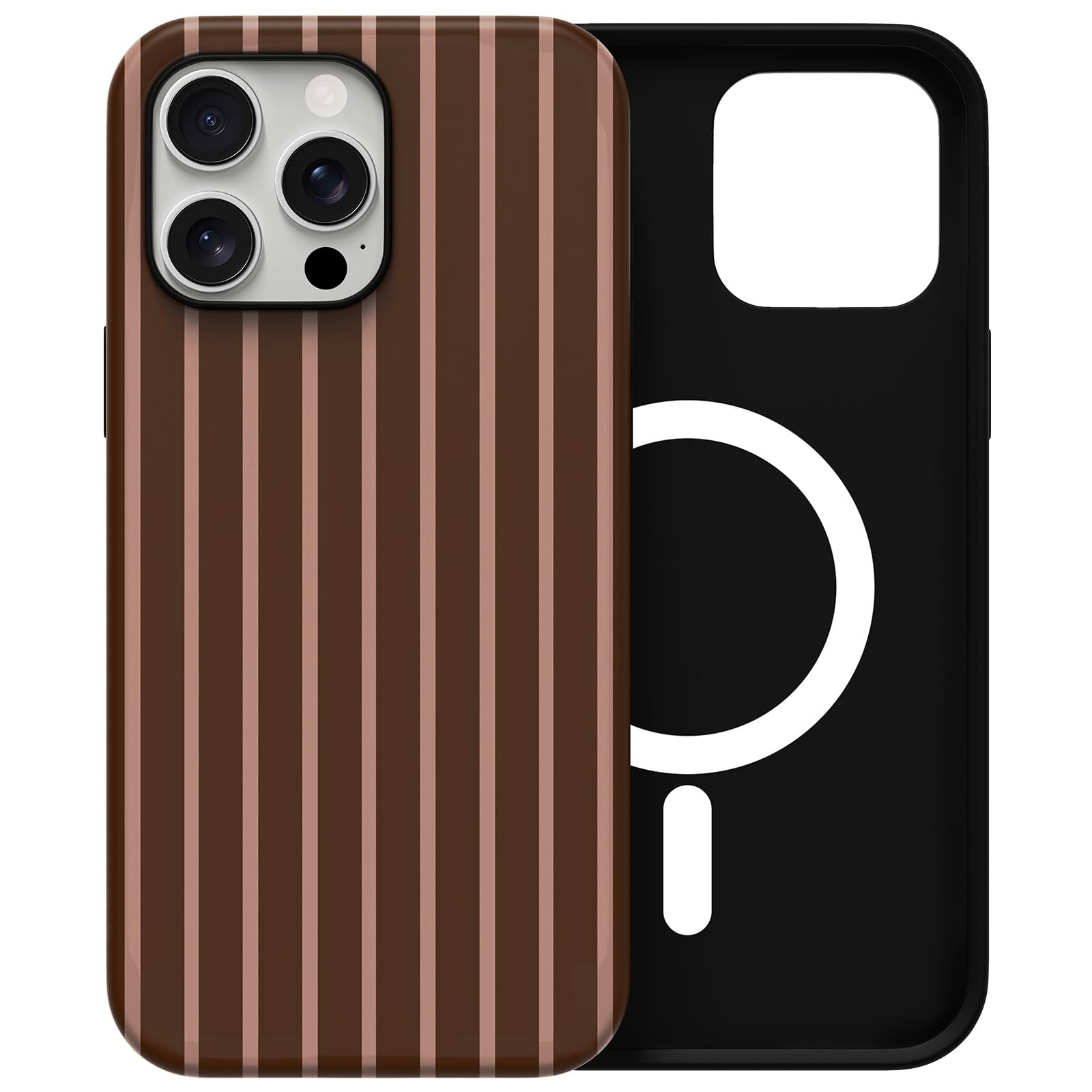 Skyseaco for iPhone 17 Pro Case with Magsafe Cute Striped Phone Case, Shockproof Slim Soft TPU an... | Amazon (US)