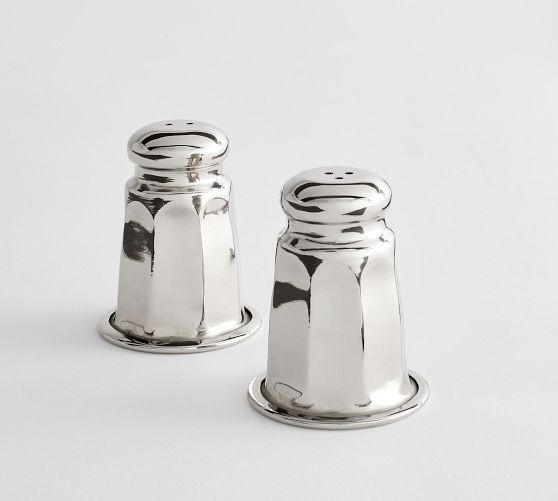 Heritage Silver Salt &amp; Pepper Shakers | Pottery Barn (US)