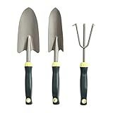 Amazon Basics Garden Tool Collection - 3PC Garden Tool Set (Hand Trowel, Hand Transplanter, Hand Cul | Amazon (US)