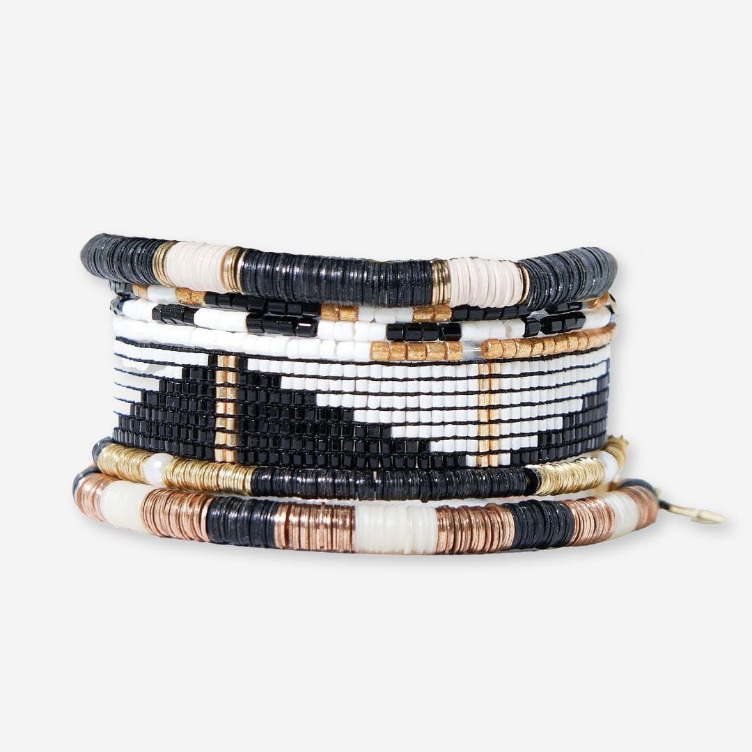 Paint it Black Bracelet Stack | INK+ALLOY